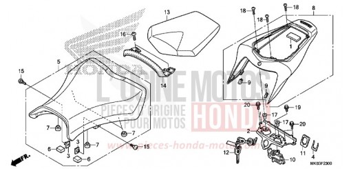 SELLA (CBR1000RR/RA) CBR1000RAG di 2016
